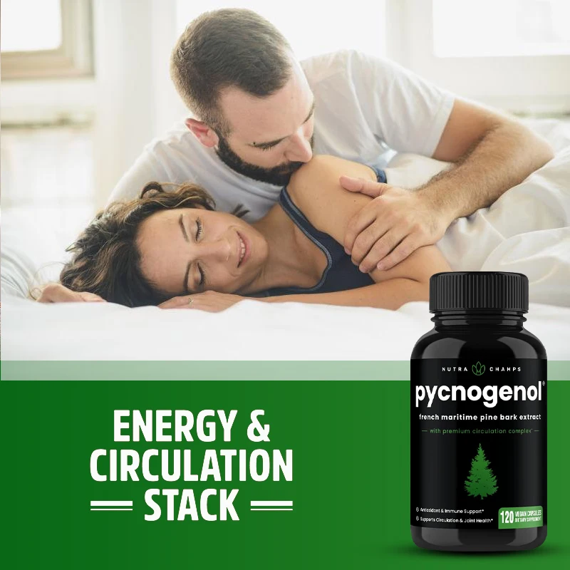 

Pycnogenol Pine Bark - with Nitric Oxide Supplement Black Pepper Extract Enhanced Absorption Adult Healthcare Adult Healthcare