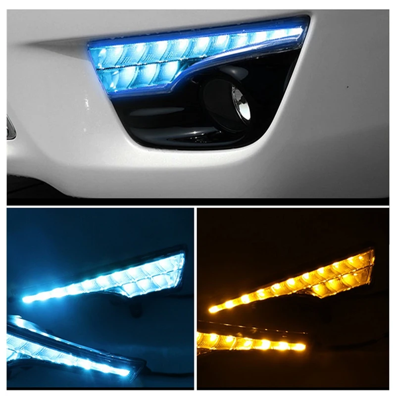 

Модифицированные Автомобильные дневные ходовые огни Светодиодный дневные ходовые огни, передние противотуманные огни, триколор для Nissan Teana 2013-2015