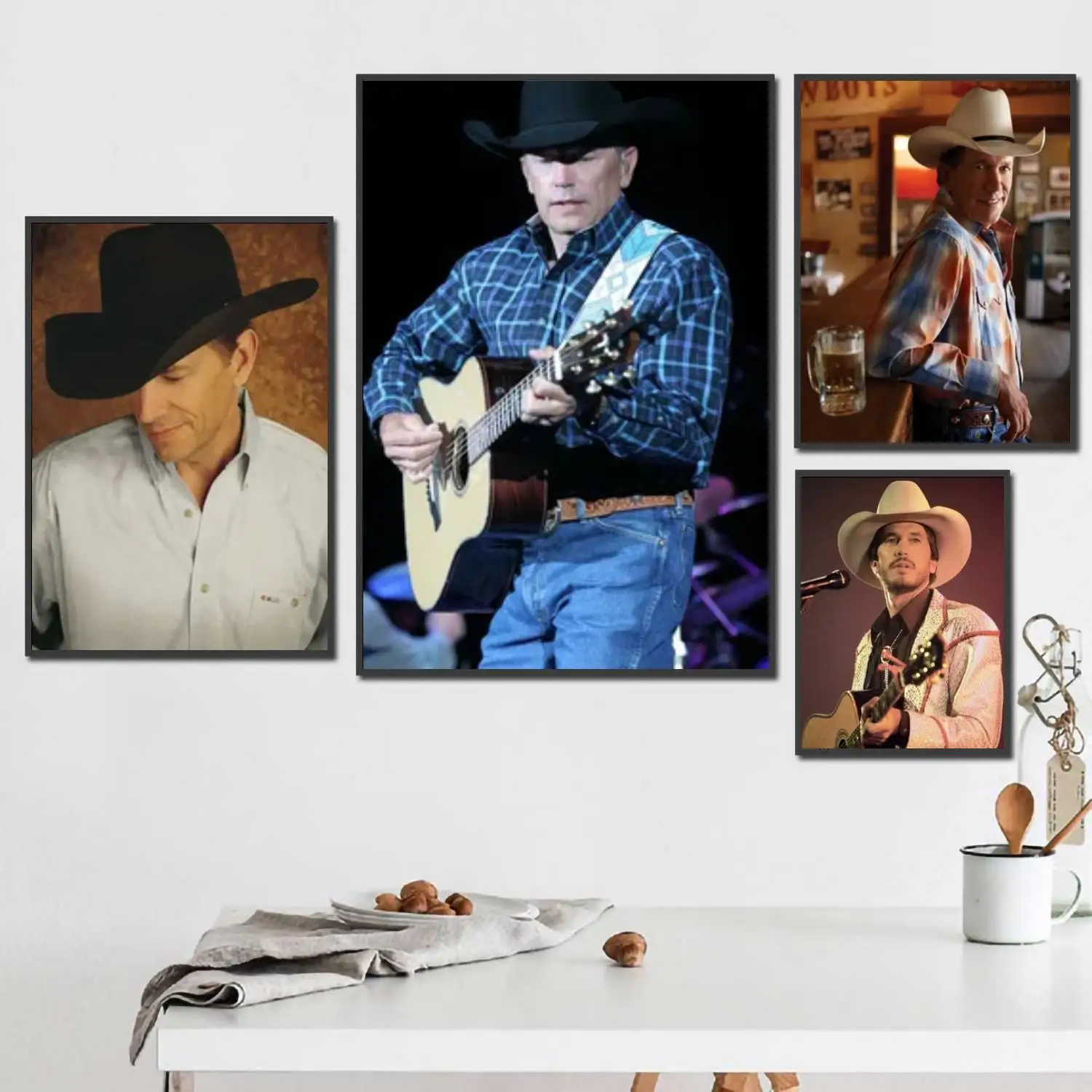 

george strait singer 24x36 Decorative Canvas Posters Room Bar Cafe Decor Gift Print Art Wall Paintings