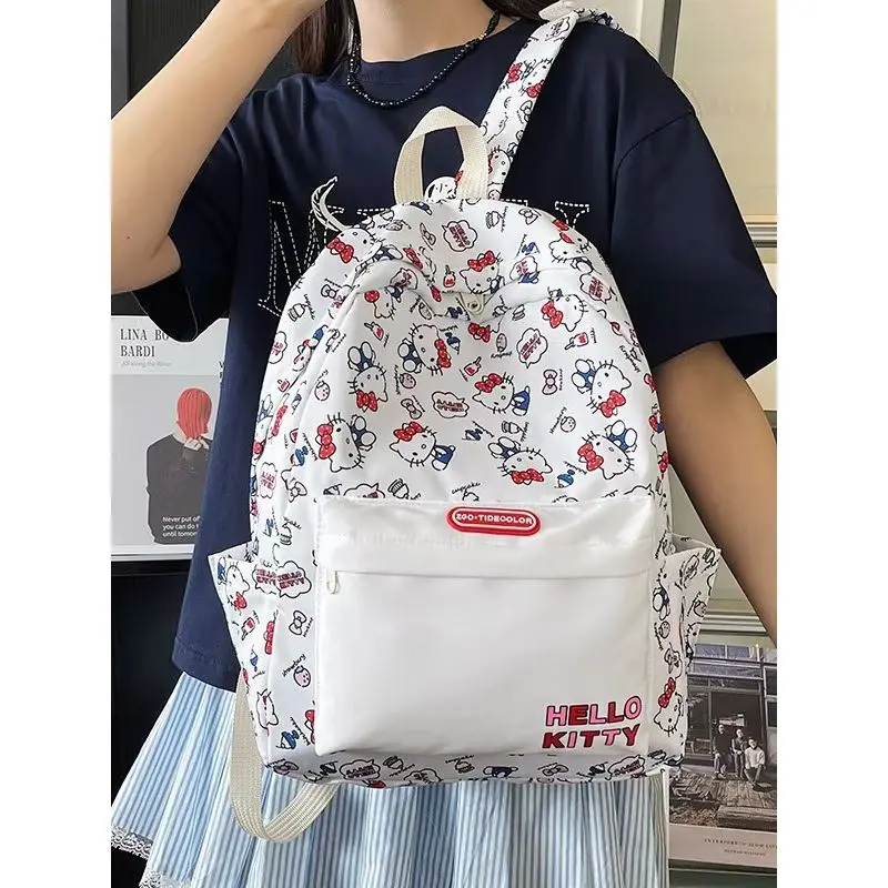 Sanrio Hello Kitty милый рюкзак с героями мультфильмов легкий школьный комиксами большой