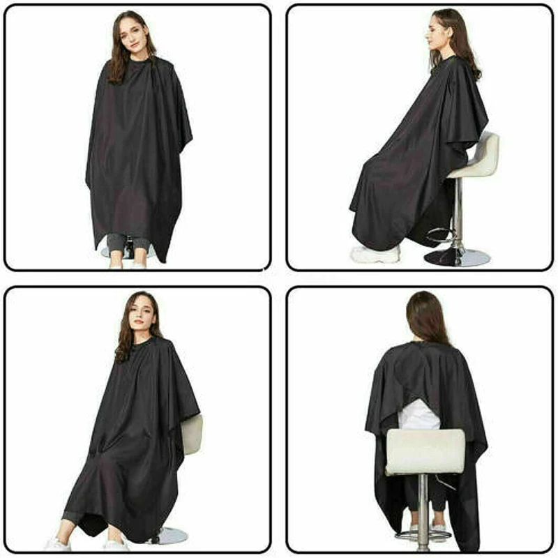 

New Hair Cutting Cape Salon Hairdressing Hairdresser Cloth Gown Barber Black Waterproof Hairdresser Apron Haircut Capes Antistat