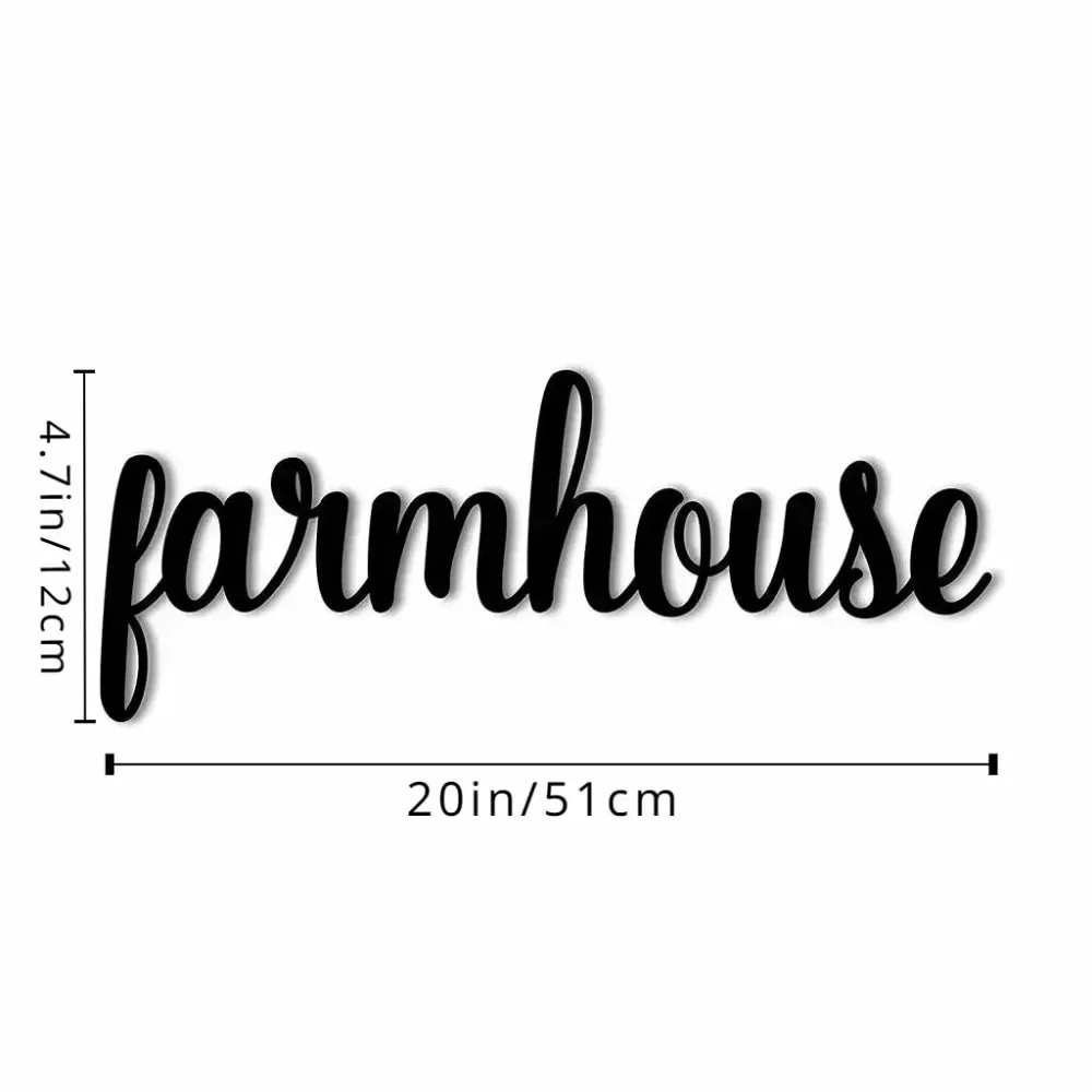 Металлический Настенный Знак В Стиле Фермерского Дома Элегантный Домашний Декор