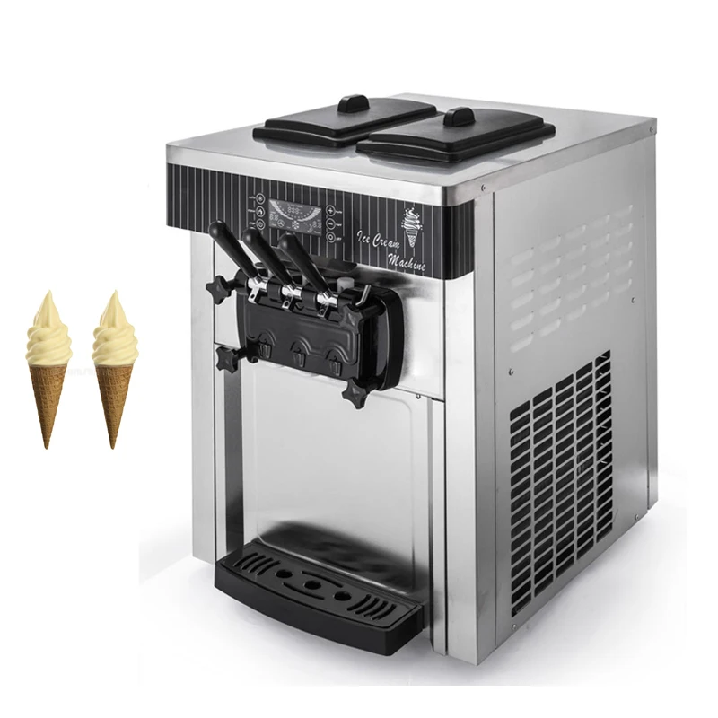 

Small Ice Cream Makers Commercial Sweet Cone Freezing Equipment Vending Machine Electric Soft Serve Ice Cream Machine 2200W
