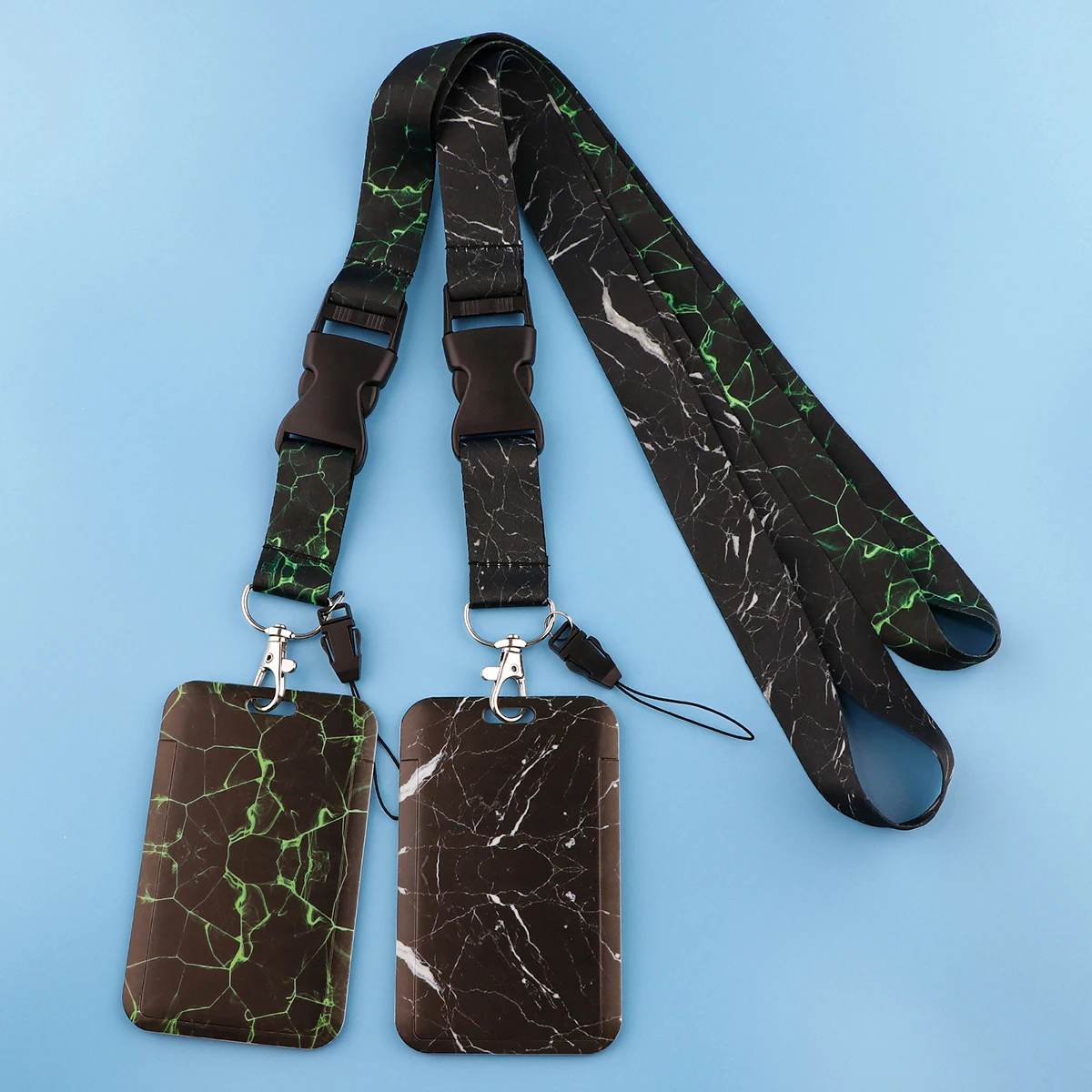 Шнурок для телефона с черным мраморным принтом спортивный ремешок шеи сотового