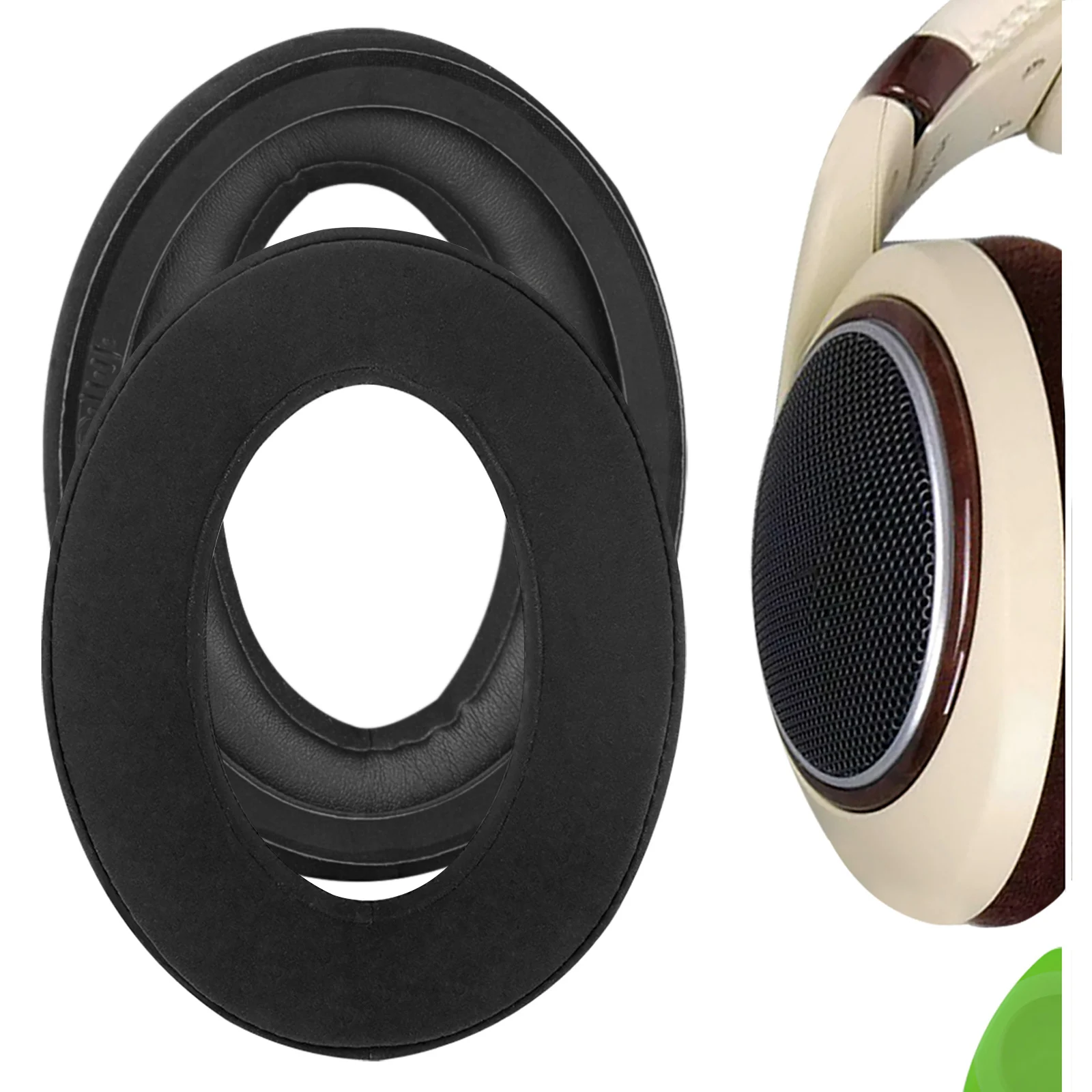 

Geekria Comfort Velour Replacement Ear Pads for Sennheiser HD515, HD555, HD595, HD518, HD560s Headphones