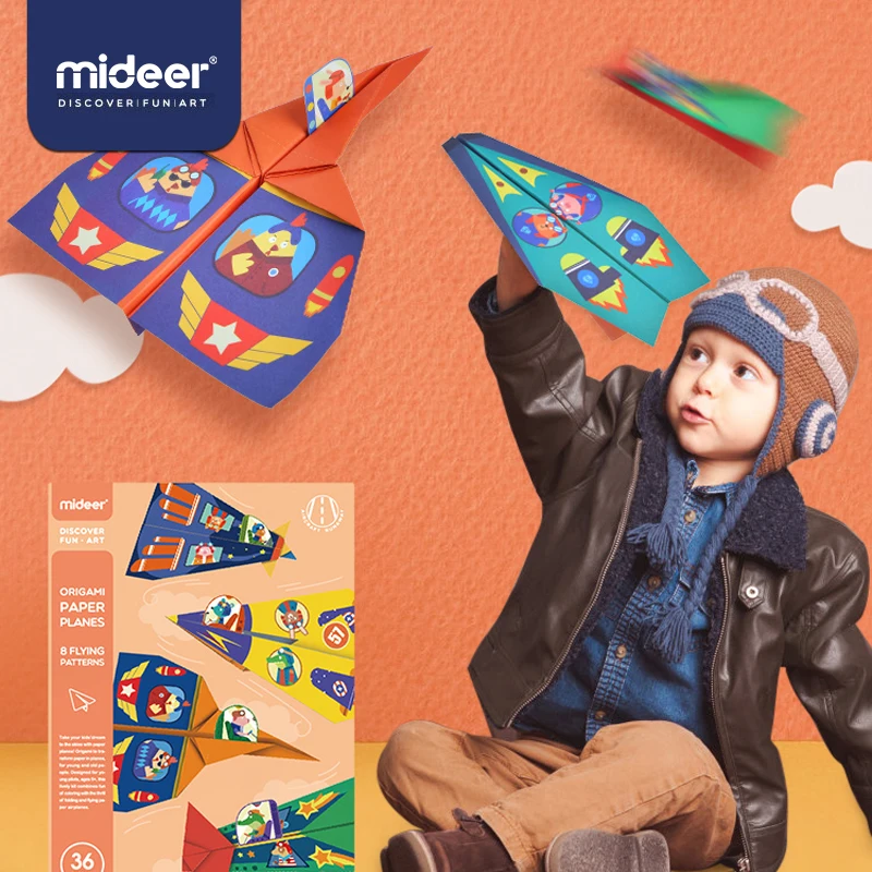 Детский набор оригами MiDeer игрушка ручное развлечение DIY 3D красочный самолет
