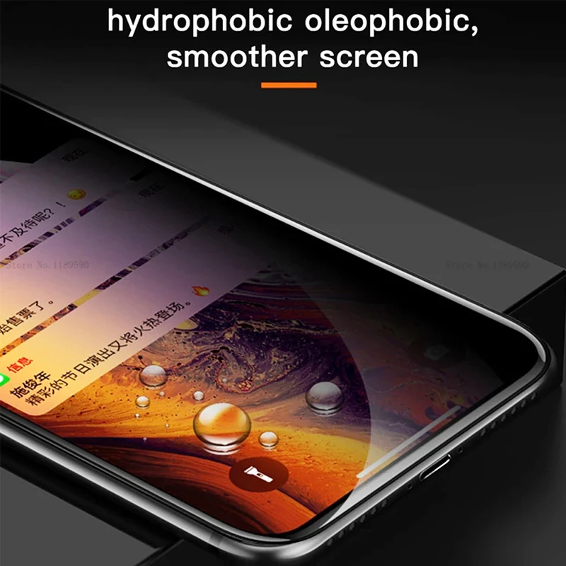 2Pcs Anti-Spy Peeping Screen Protector Privacy Full Cover Tempered Glass For iPhone 11 12 13 PRO MAX X XS XR 7 8 14 Plus SE 2020