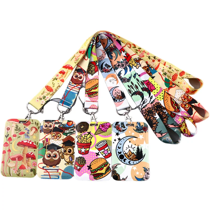 Модный шнурок с изображением гамбургера гриба Луны идентификационный значок