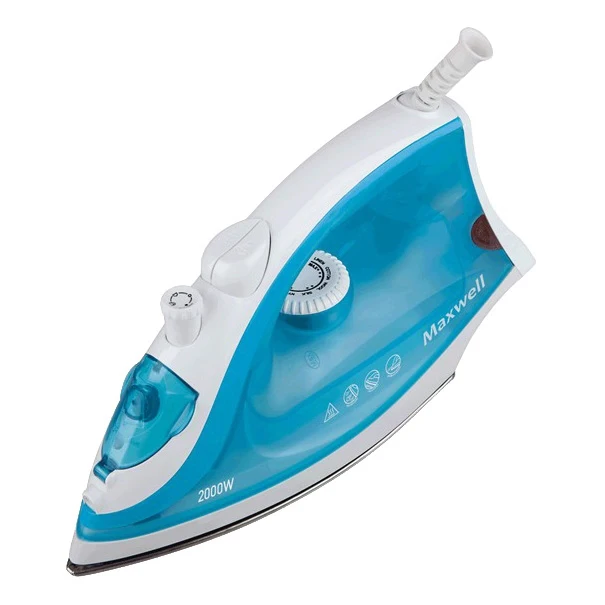 Утюг Maxwell MW-3046(В) (Мощность 2000 Вт емкость для воды 200 мл паровой удар вертикальное
