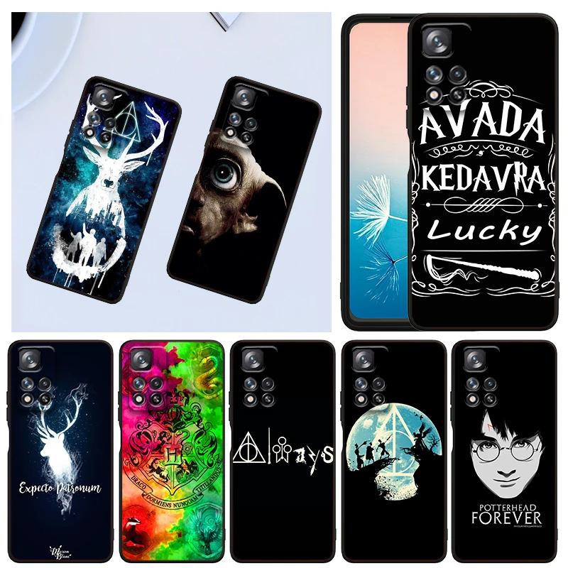 

Cartoon Potters Cool Harries Phone Case For Xiaomi Redmi Note 12 11E 11S 11 11T 10 10S 9 9T 9S 8T 8 Pro Plus 5G Black Funda