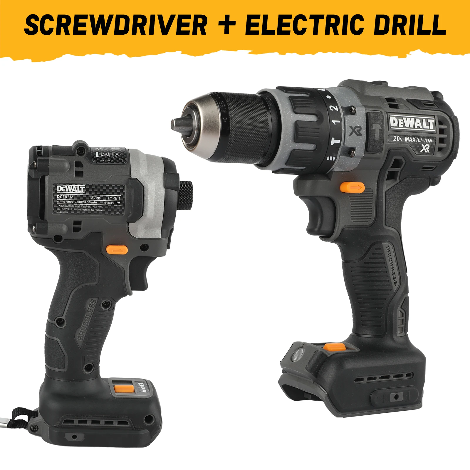 

Бесщёточная дрель-шуруповерт DEWALT DCF85M 20В