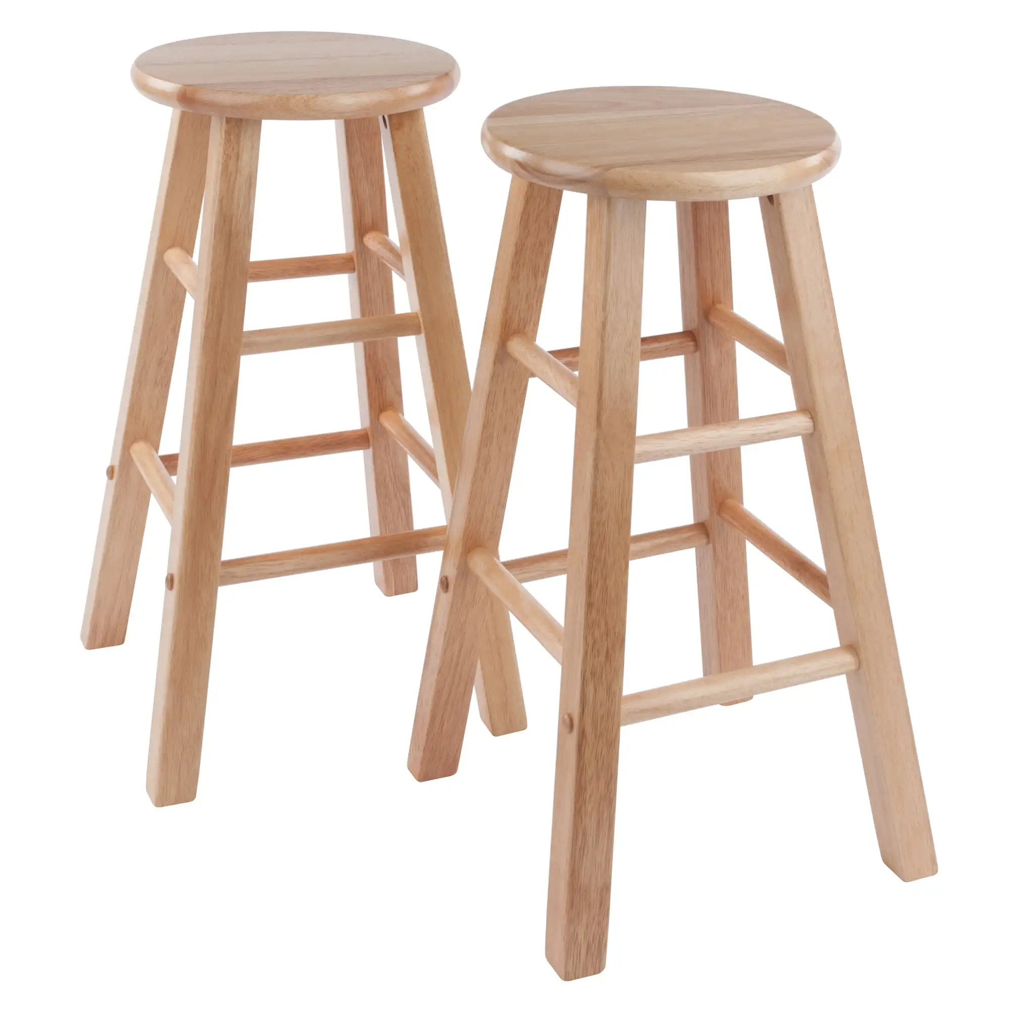 

Wood Element 2-Pc 24" Counter Stool Set, Natural Finish
