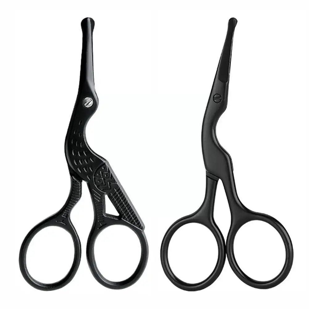 

Safe Nose Hair Remover Scissor Trimmer Steel Mini Portable Beard Scissors Safety Curved Scissors Rounded Eyebrow S3s2