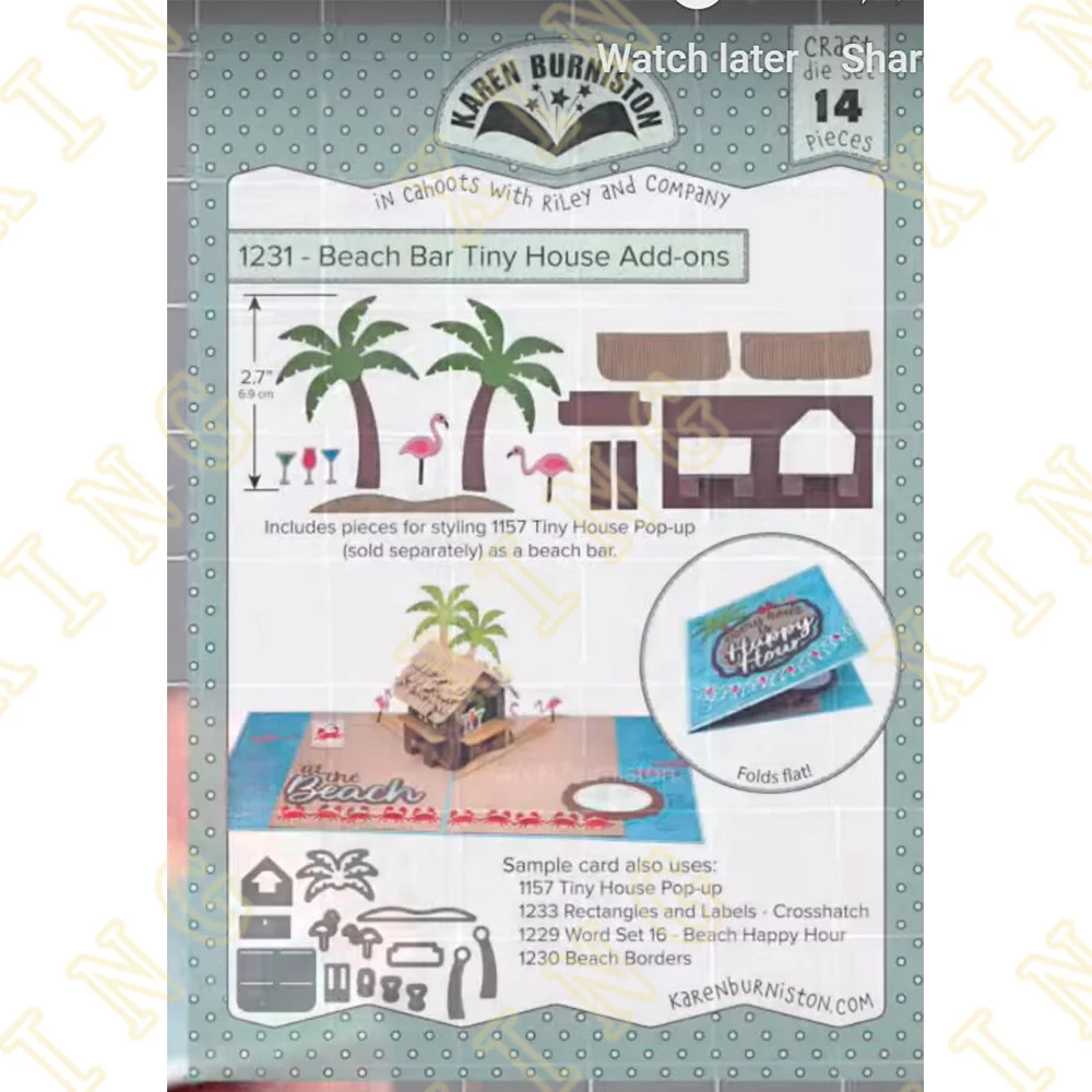 

Coconut Tree House New Metal Cutting Dies Scrapbook Diary Decoration Stencil Embossing Template Diy Greeting Card Handmade