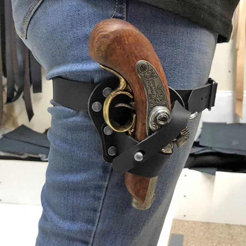 Мини-пистолет Derringer кобура для ног подвязка в стиле Ренессанс пиратская