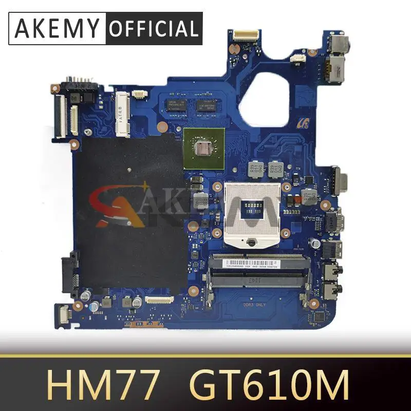 

Материнская плата для ноутбука Samsung NP300E, NP300E4C, стандартная материнская плата HM77 GT610M, 1 ГБ DDR3