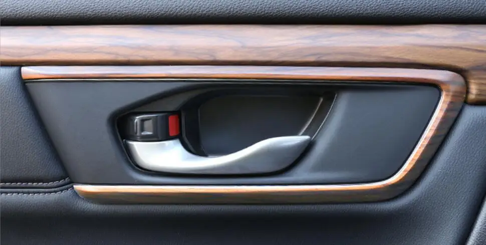 Роскошная хромированная деревянная рамка для Honda CRV 2017 декоративная автомобилей