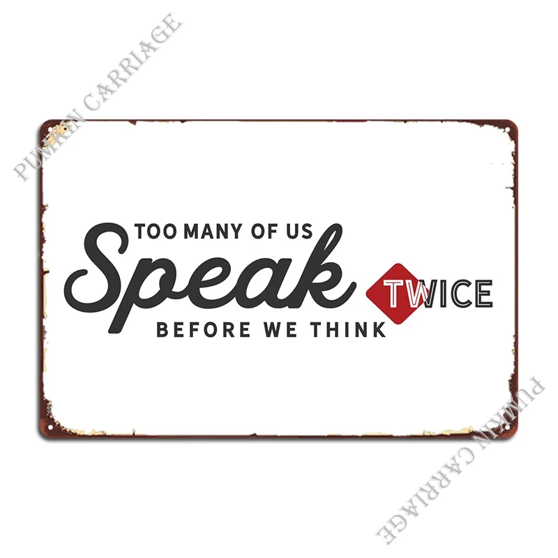 

Динамики и говорящая металлическая табличка, тарелки для кухни и паба, персонализированная настенная пещера, ретро жестяной знак постер