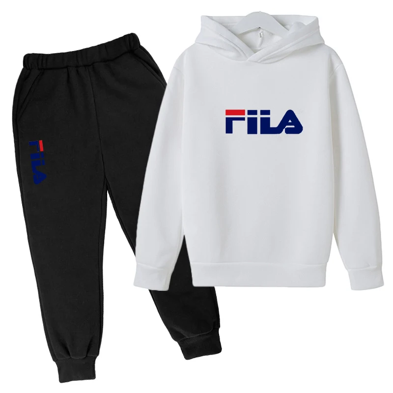 

Sports, Girls' Sportswear + Sweatpants Set Printed Children's Clothing, Boys' Sportswear, Hoodie, 2-piece Set, Spring and Autumn
