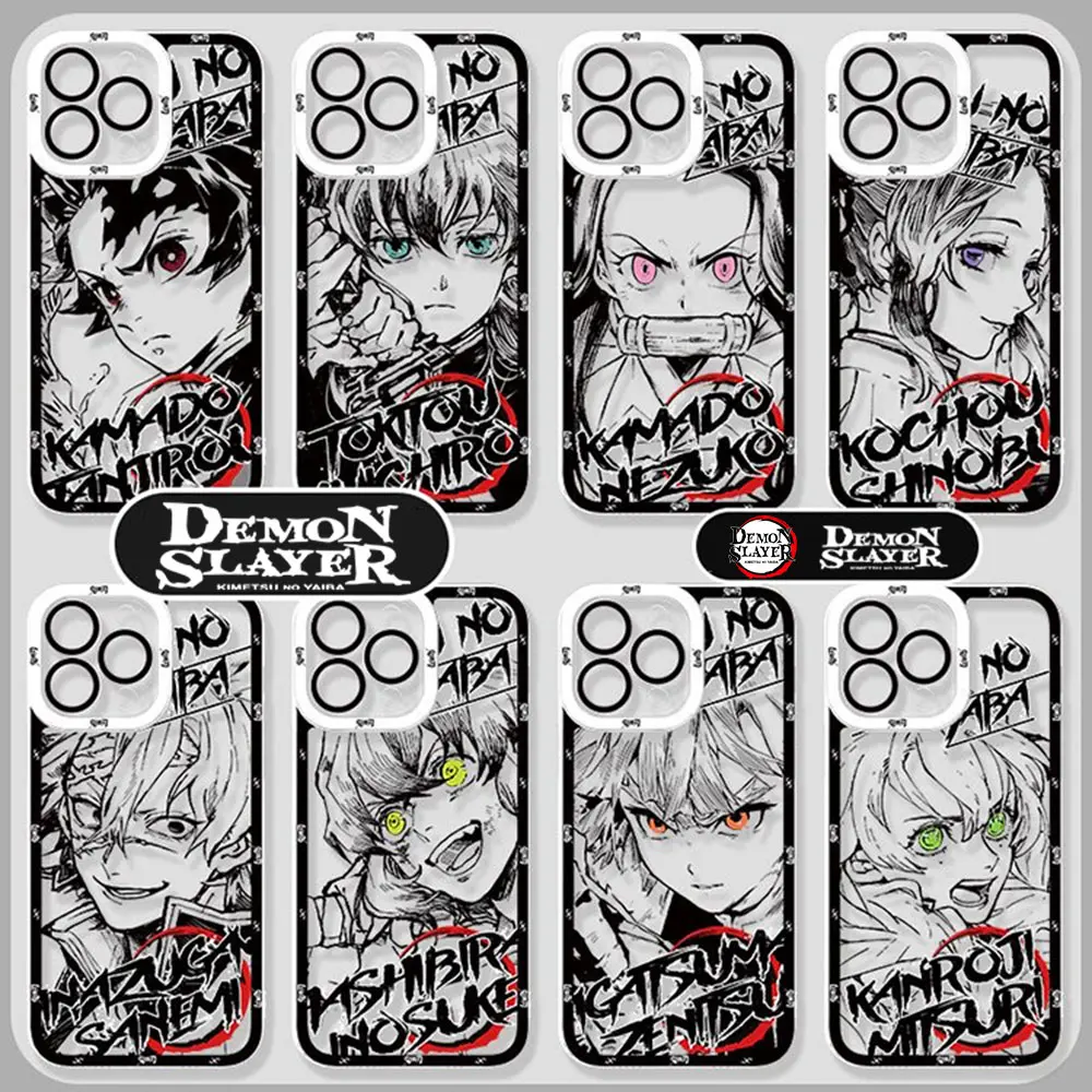 Cool Anime Demon Slayer Phone Case For Tecno Spark Go 30C 10 Camon 30 20 19 Pova 6 5 4 Pro itel S23 A70 4G 5G Clear TPU Cover