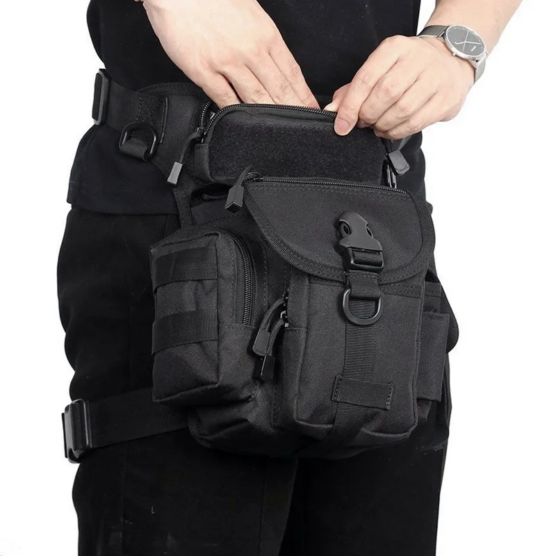 

Тактическая уличная многофункциональная сумка на ногу с системой «Молле», поясная сумка, камуфляжная сумка для поездок, охоты, повседневно...