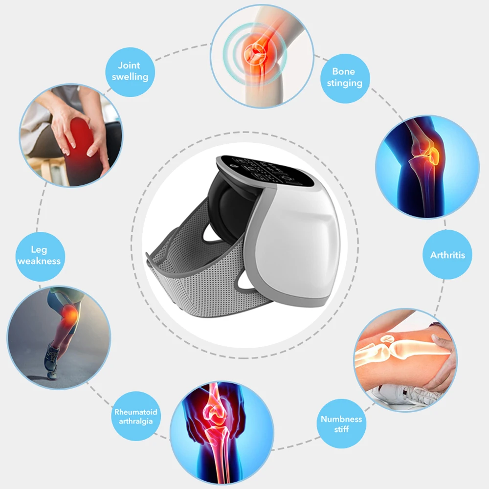 

Cold Laser Therapy Device Electric Infrared Heating Knee Massage Air Pressure& Vibration Physiotherapy Instrument；