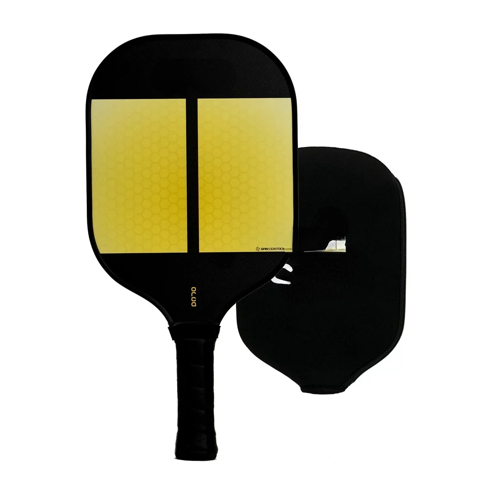 

Carbon Fiber Yellow Pickleball Paddle with Neoprene Cover, 7.6oz