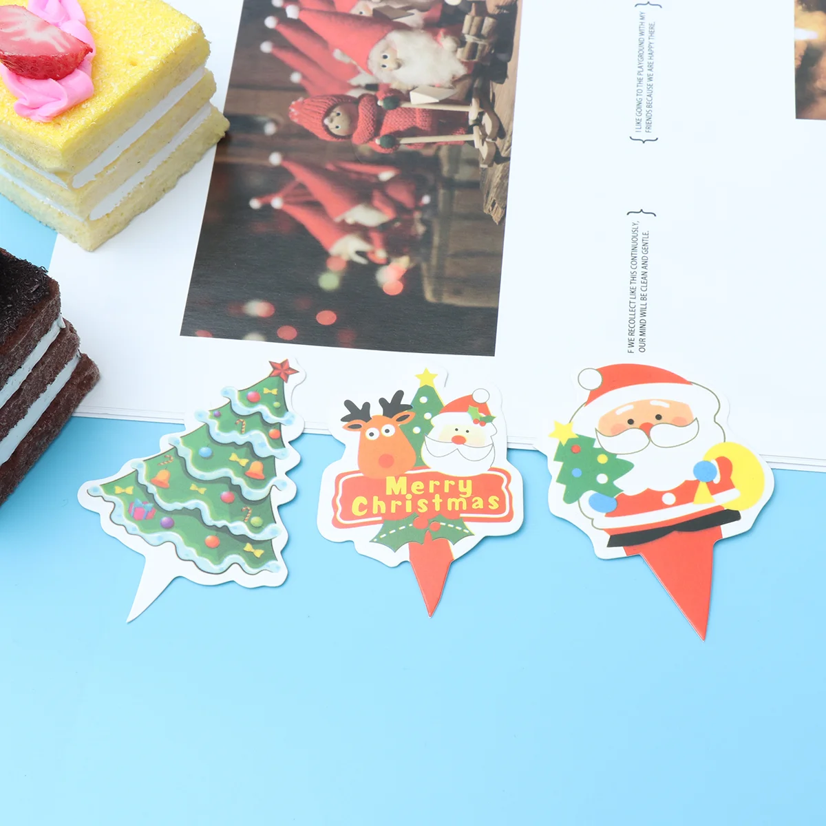 

Merry Christmas Cupcake Topper Xmas Cake Pick Christmas Cupcake Topper Christmas Cupcake Decoration Xmas Cupcake Topper