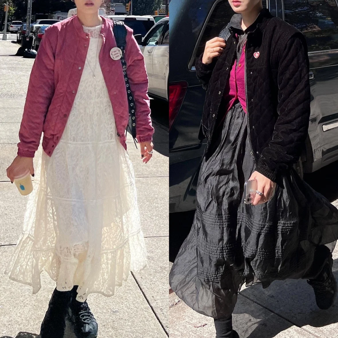 [В наличии] Южная Корея Fletta Ретро вельветовый розовый ромб воротник-стойка