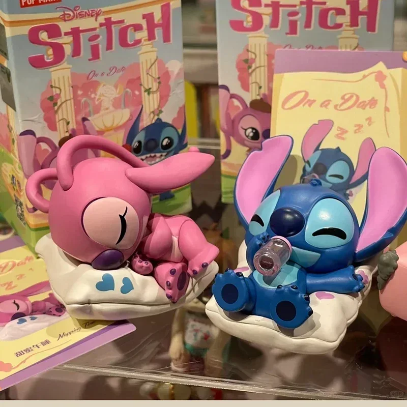 Disney Stitch Angel Play Dating Series слепая коробка Lucky Mystery Box Kawaii аниме фигурка модель коллекция
