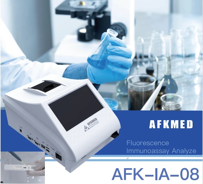 

AFKMED AFK IA08 Human based POCT rapid test immunodiagnosis dry fluorescence immunoassay analyzer