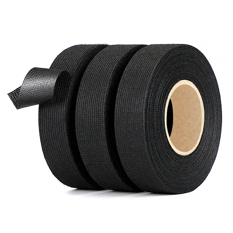 Ширина 9 мм 19 25 32 самоклеящаяся тканевая лента изоляционная термостойкая