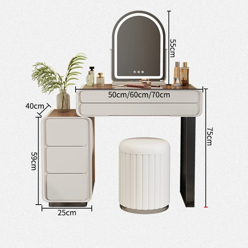 Зеркальные украшения туалетные столики туалетный столик искусственная кожа