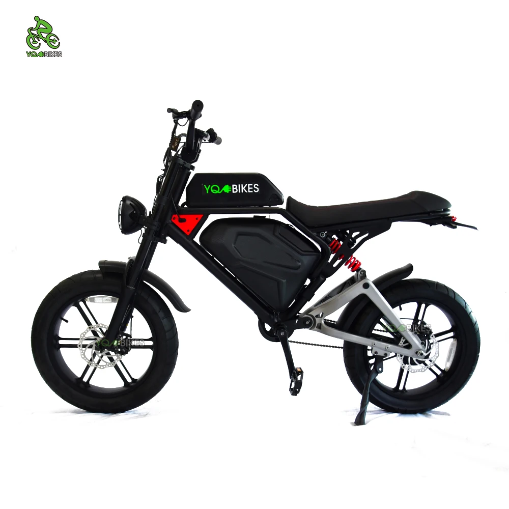 Super Cool Adult 1000w20ah Electric Bicycle Racing Full Suspension Lithium Snow Mountain Bike Full Suspension Ebike