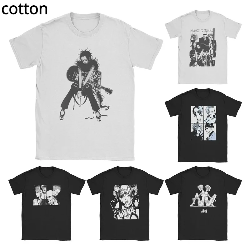 

NANA Osaki-Camiseta de Manga corta para hombre, camisa informal de 100% algod n con cuello redondo, de Anime, talla grande