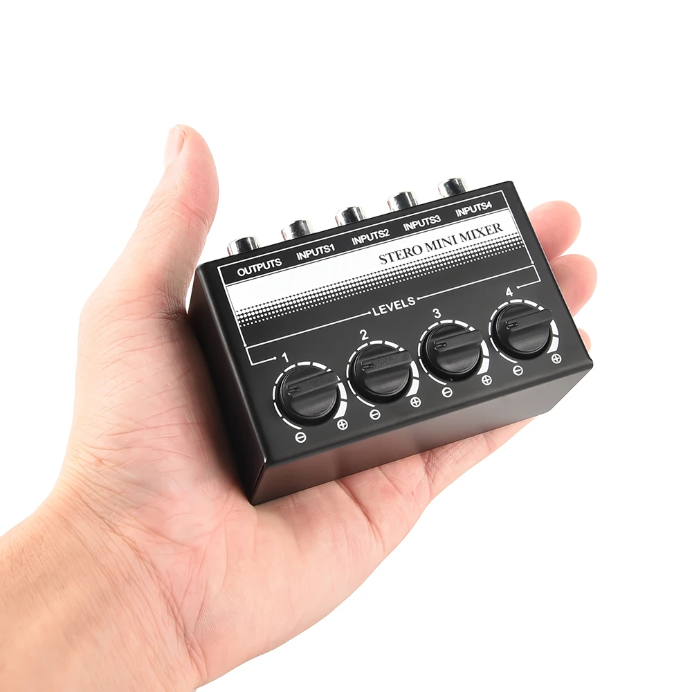 CX400 аудиомикшер 4-канальный пассивный микшер портативный профессиональный