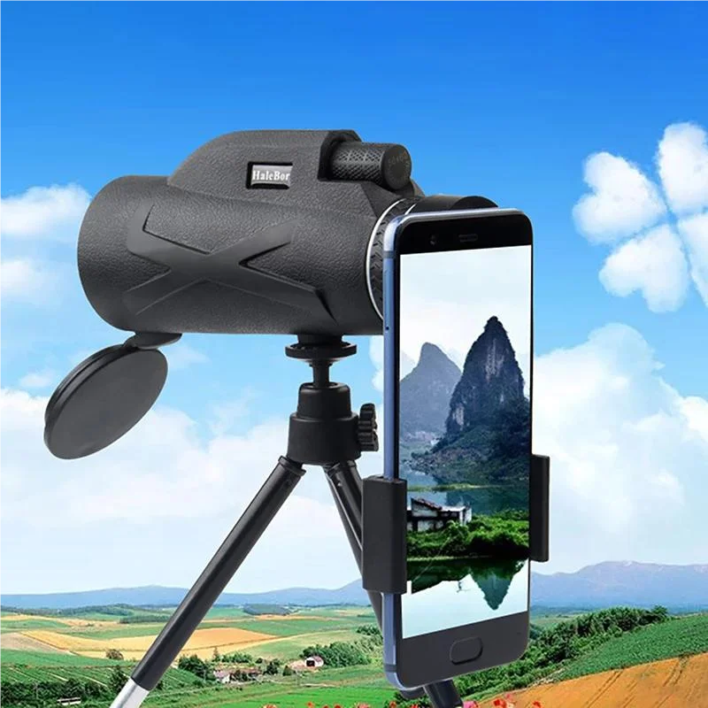 

HD Powerful Monocular Telescope Long Range Zoom Professional Spyglass Outdoor Camping Portable Telescopio Low Night Vision Hunt