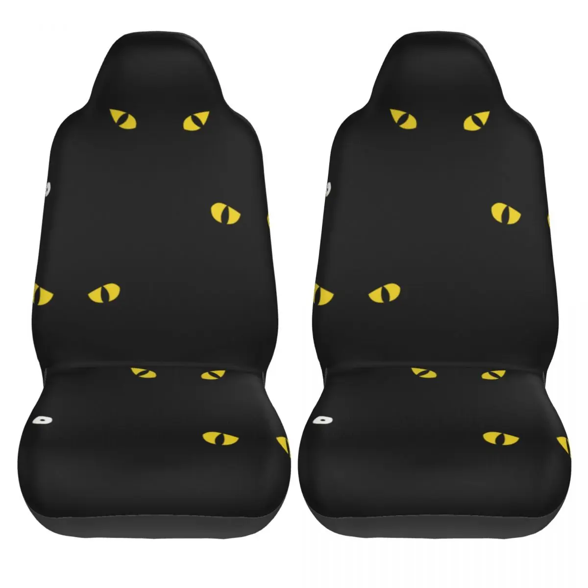 

2 Pcs Car Covers Seat Universal Interior Auto Seat Cover Cat Eyes