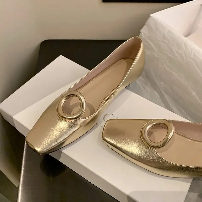 9 Years Old Shop Comfortable Natural Genuine Leather Women Heels Shoes Gold Silver Fashion Low Heel Shoes Easy To Walk