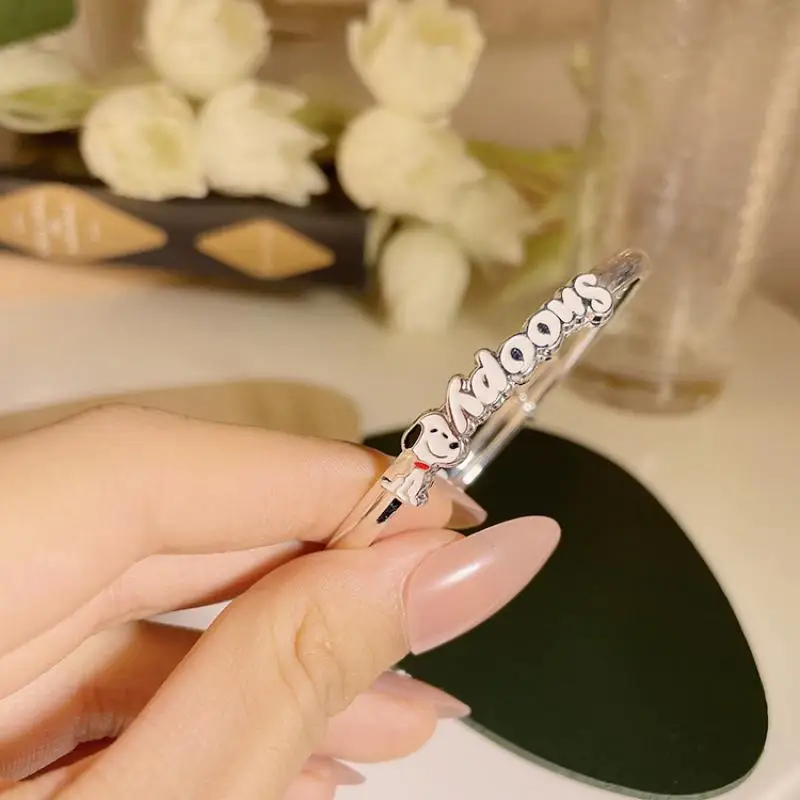 

Snoopys Kawaii Anime Bracelet Cartoon Cute Spikes Sweet Fashion Bracelet Jewelry Accessory Christmas Best Gift