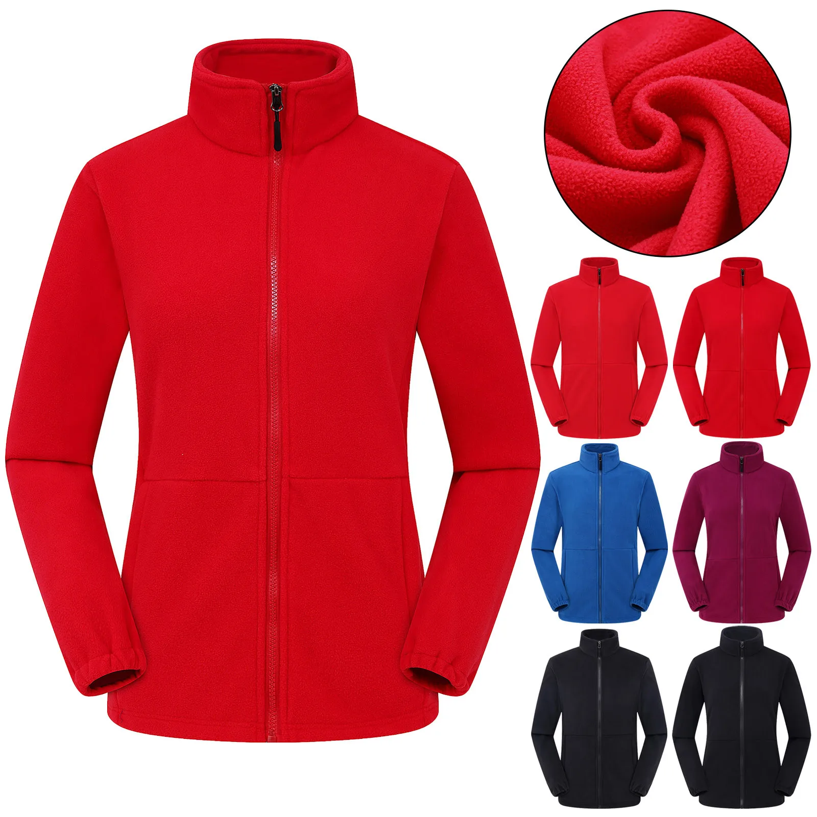 

Women'S Warm Winter Jacket Long-Sleeved Jacket Quilted Zipper Jacket With Pockets Fashion Coated Thickened for Women Harajuku