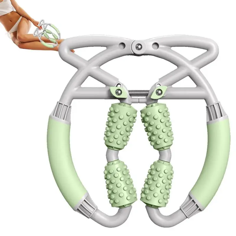 

Ролик для мышц, компактный ролик для мышц, массажный ролик для икр, ног, рук, теннисных коленей, четырех колец для снятия боли мышц