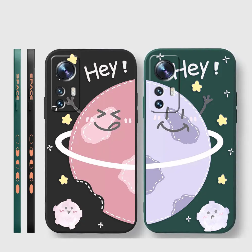 Phone Case For Xiaomi 13 12 12T 12S 11 11T 10 10S 9 8 Pro Ultra Lite Colour Case Cover Funda Cqoue Shell Hey Cartoon Earth Star