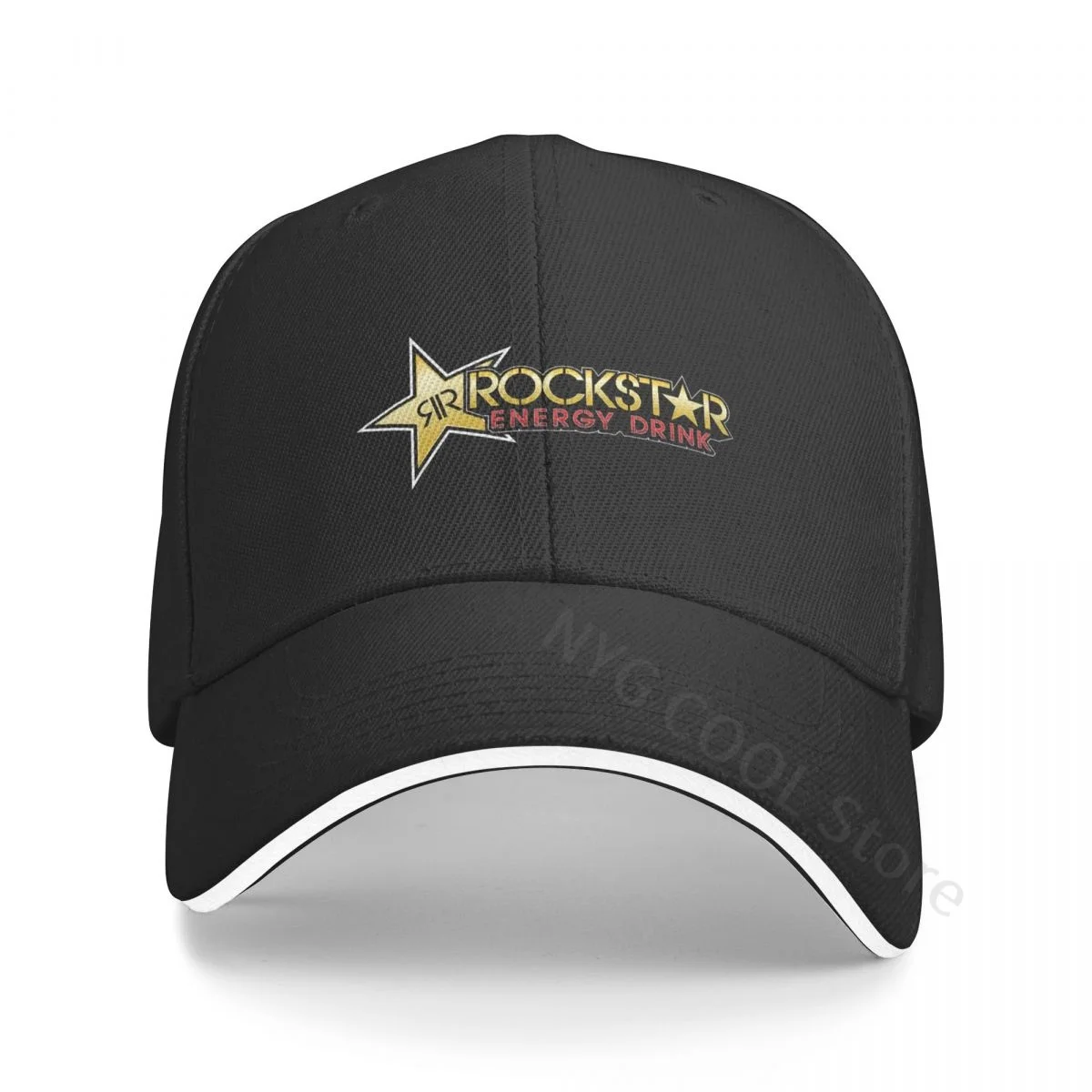 

Multiple Colour Rockstar Energy Drink Baseball Cap Peaked Cap Adjustable Dad Hat Shade Sport Baseball Hats