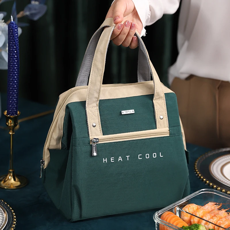 Large Lunch Bag Women Waterproof Concise Convenient Fresh Cooler Bags Thermal Breakfast Food Box Portable Picnic Travel