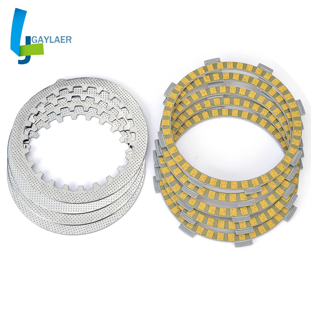 Пластины фрикционного диски сцепления для Yamaha XT125R XT125X XTZ125 XYZ125 YBR125 598-16321-01 5 5RM-E6324-00