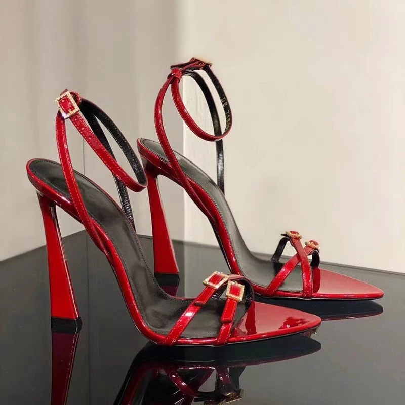 2023 Summer New European and American Women High Heels Buckle Fashion Sandals