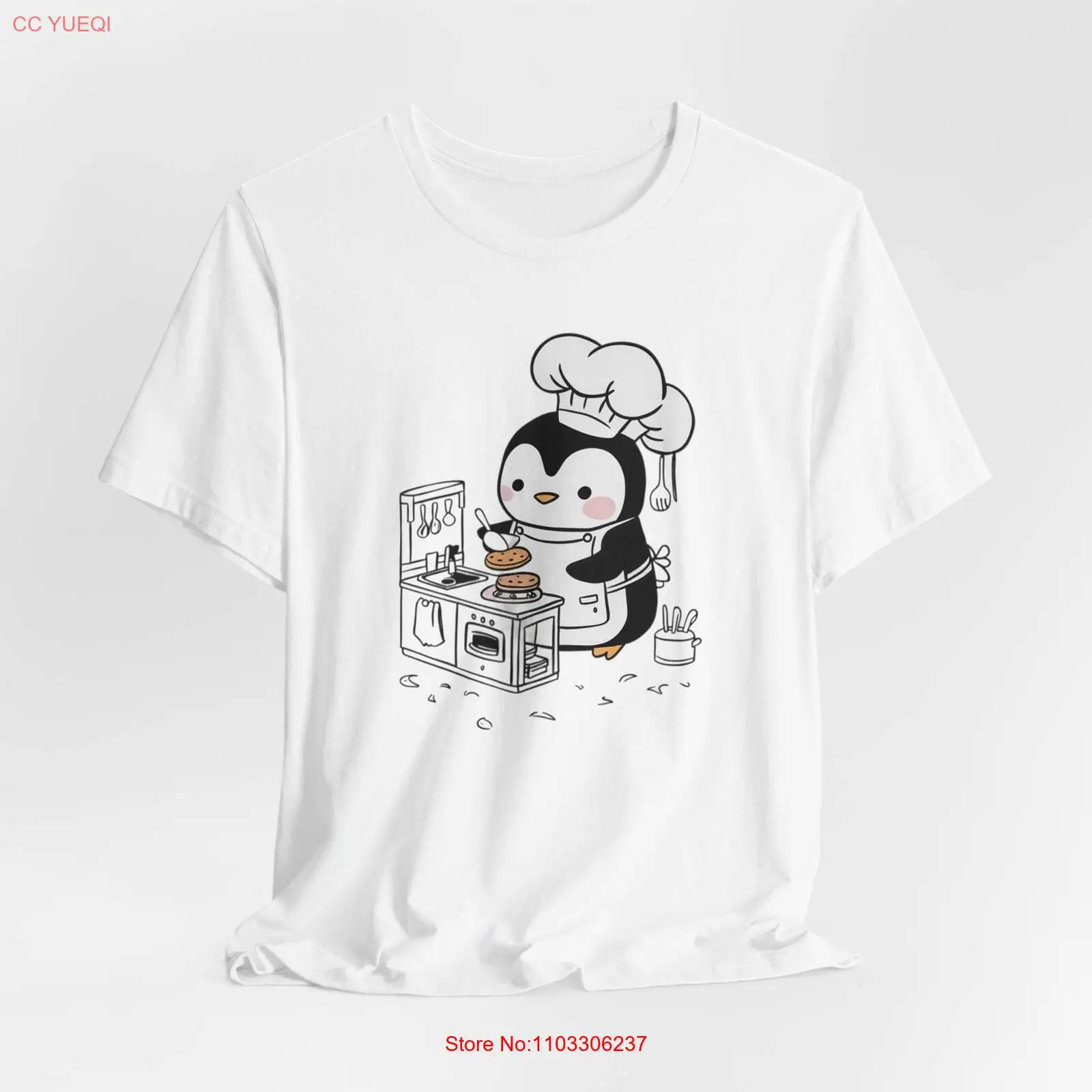 Симпатичная футболка Kawaii — милый и игривый дизайн кота мягкая удобная ткань