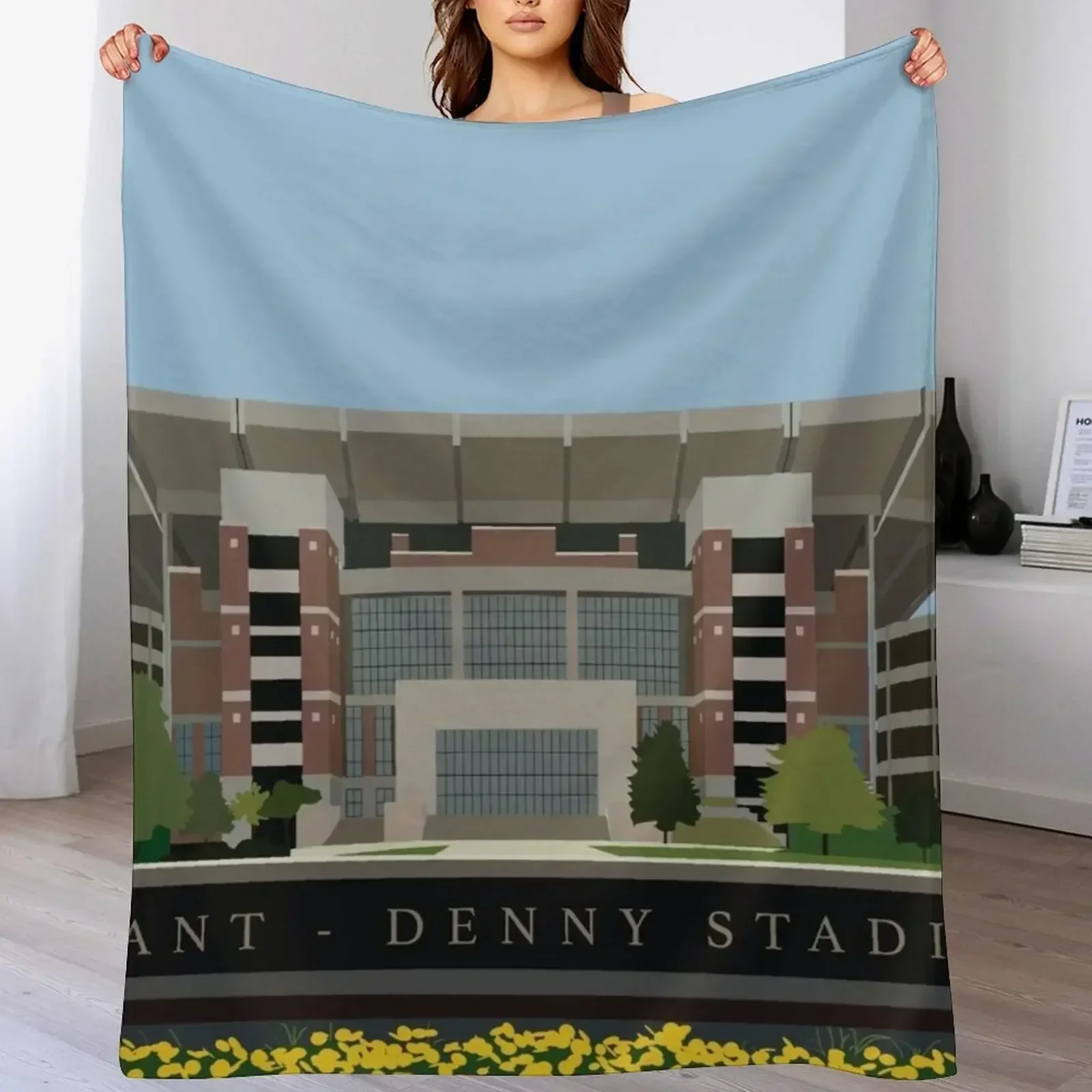 Одеяло Bryant Denny Stadium мягкие одеяла для кроватей в стиле аниме