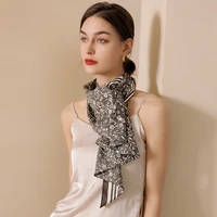 2022 new imitation silk scarf female japan and south korea sweet floral print 90 square scarf scarf small square scarf